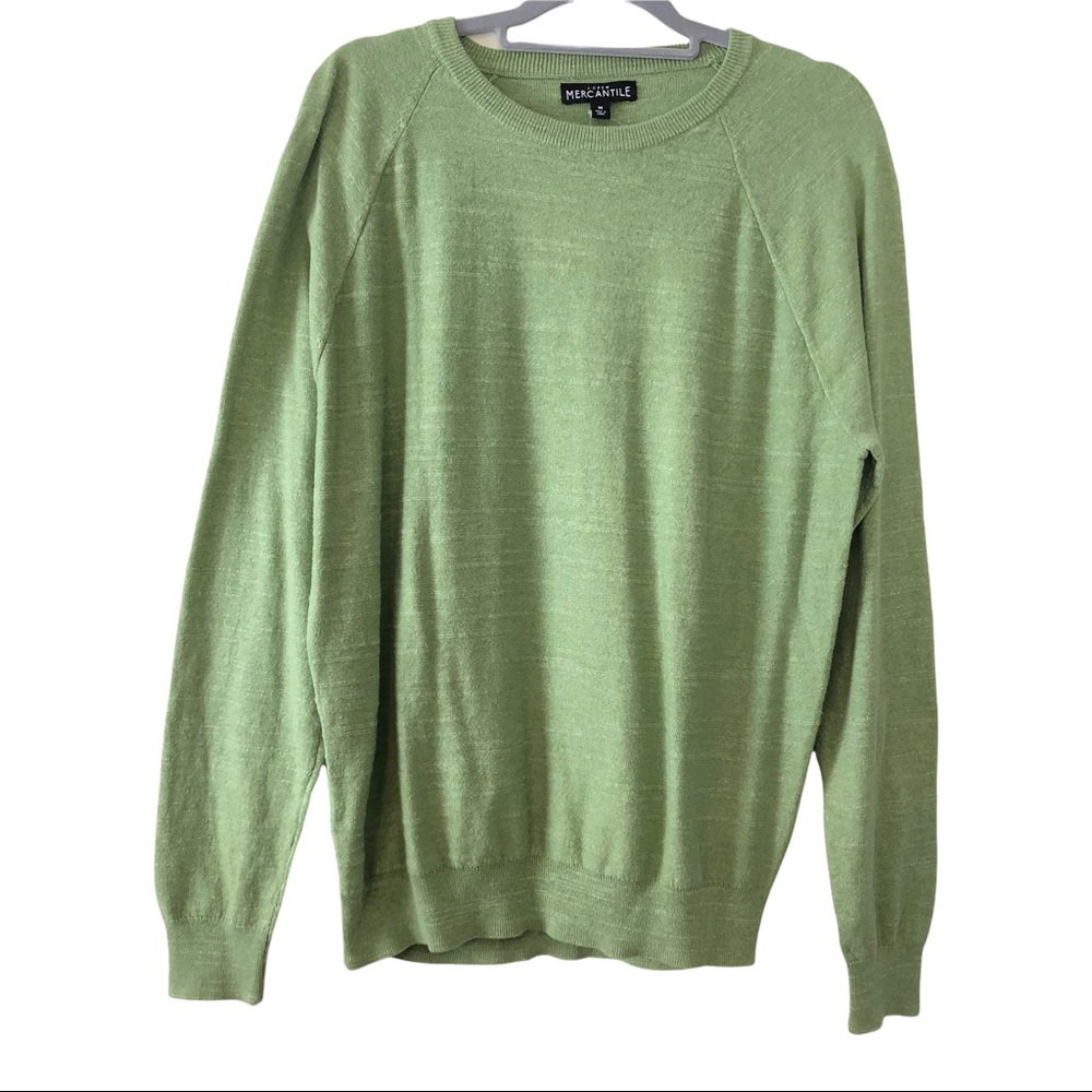 J.Crew Mercantile Heather Green Cotton Sweater